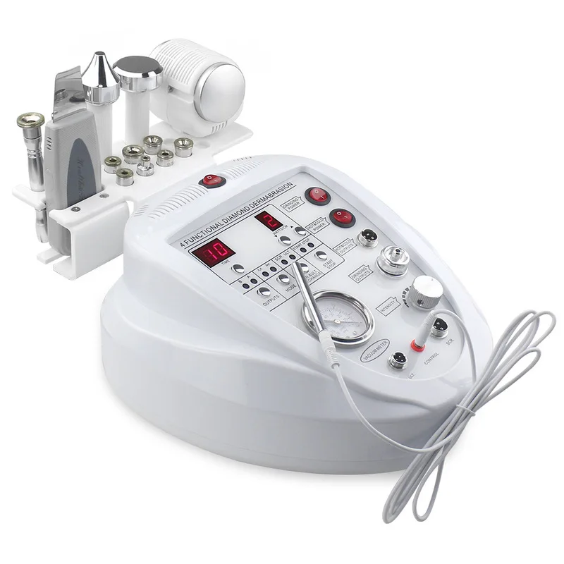 Diamond Micro Dermoabrasão Peeling Machine, multifuncional, anti envelhecimento, rugas, skincare, removedor de cravos, esfoliante, 4 5 em 1