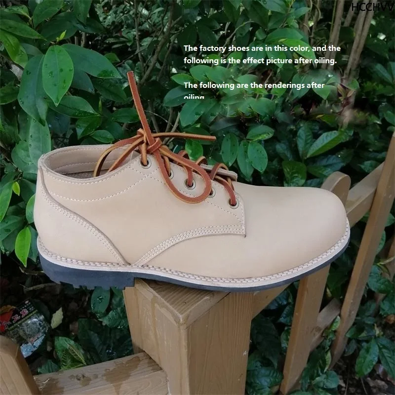 Classic Man Casual Dress Office Mens Boots Handmade Wedding Party Flats Round Toe Basic Laceing Loafers Mens Shoes