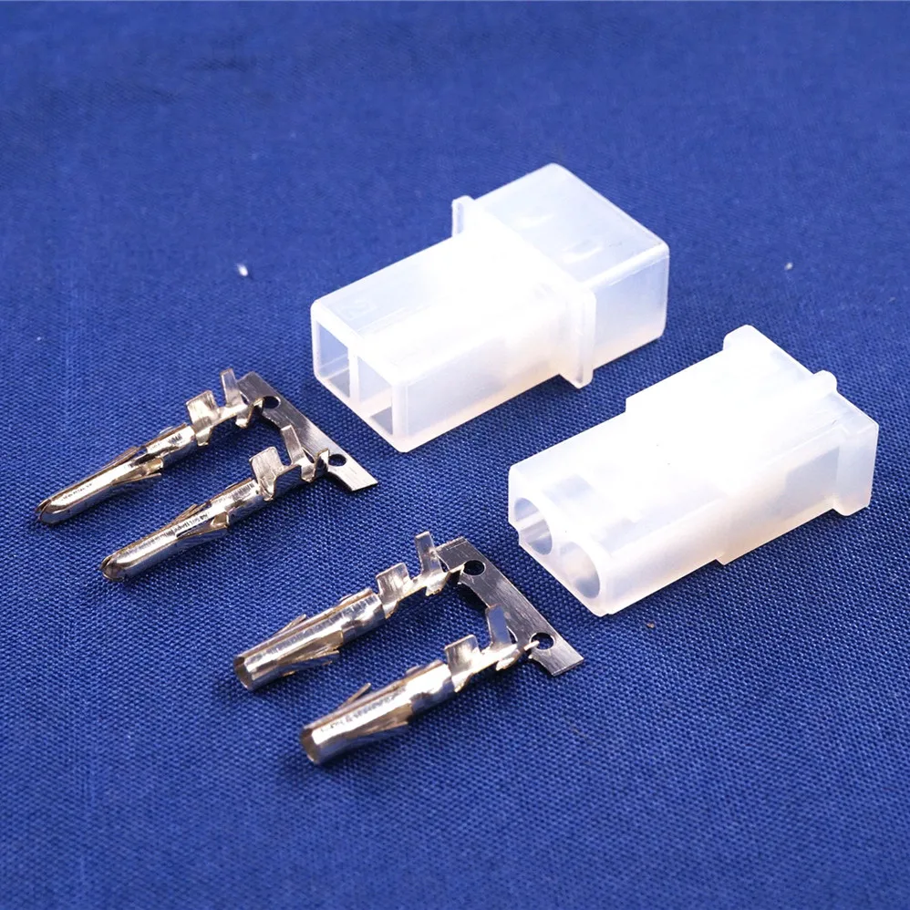 10 pcs 5.08 mm 2 Pin Receptacle Housing Female Contact Pins IDE Power Connector Shell 0.20\