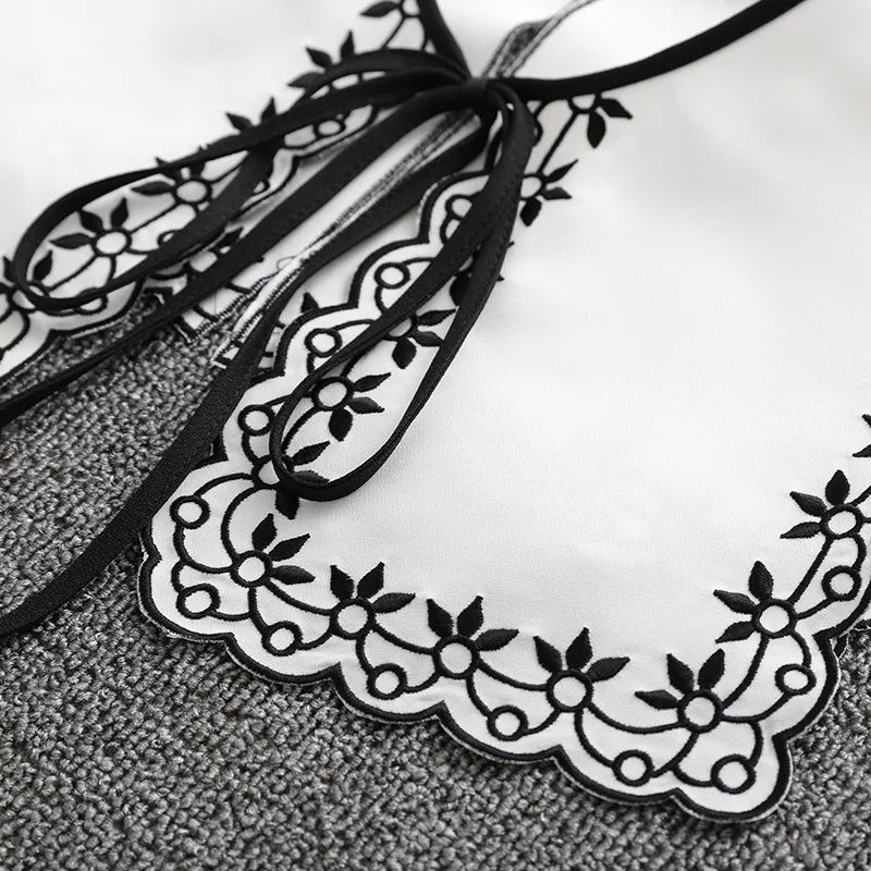White Lace Fake Collar Women Detachable Cotton Shirt Fake False Collar Blouse Top Clothes Shirt Accessories DropShip image 5