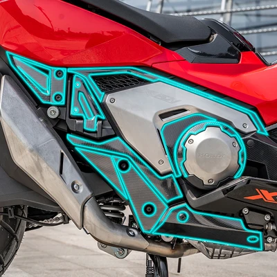 Pegatina de carbono para motocicleta, Protector de almohadilla de tanque para Scooter X ADV 750 Xadv 750, 2019- 2021