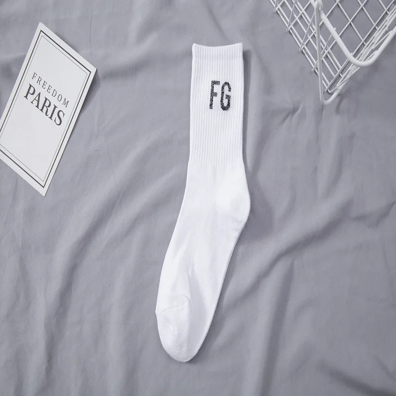 Tide brand FG wealthy socks street sports cotton socks for men and women couples letters