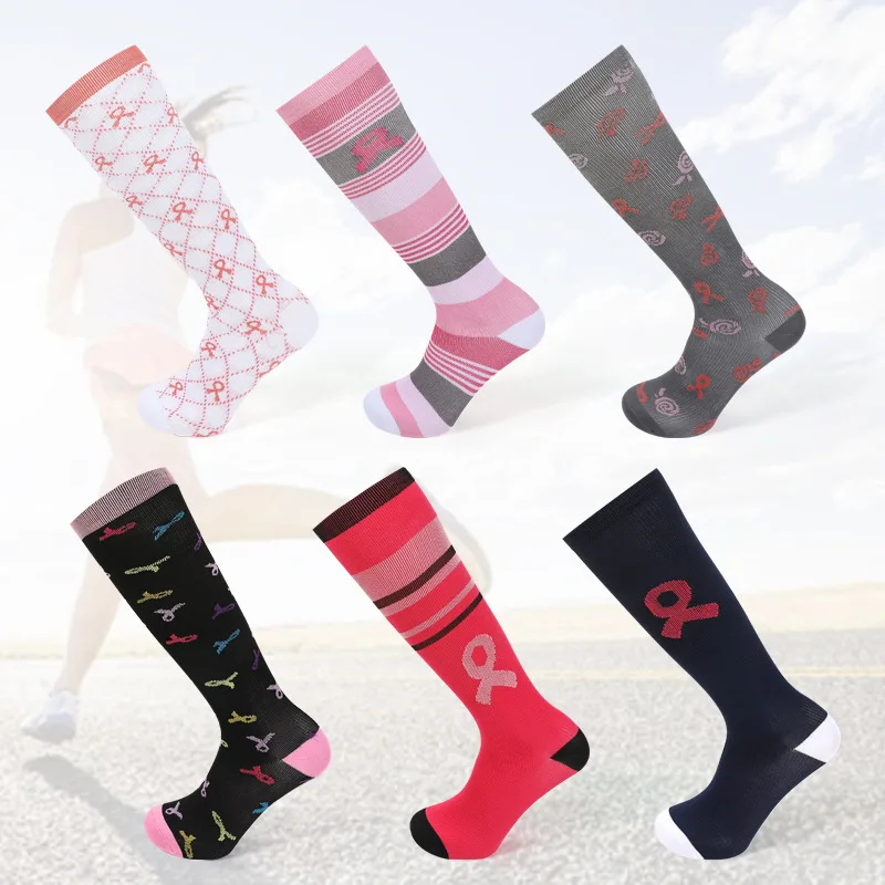 Men's And Women's Sports Socks Compression Cycling Basketball Natural Hiking Varicose Veins Diabetes Marathon Knee Socks