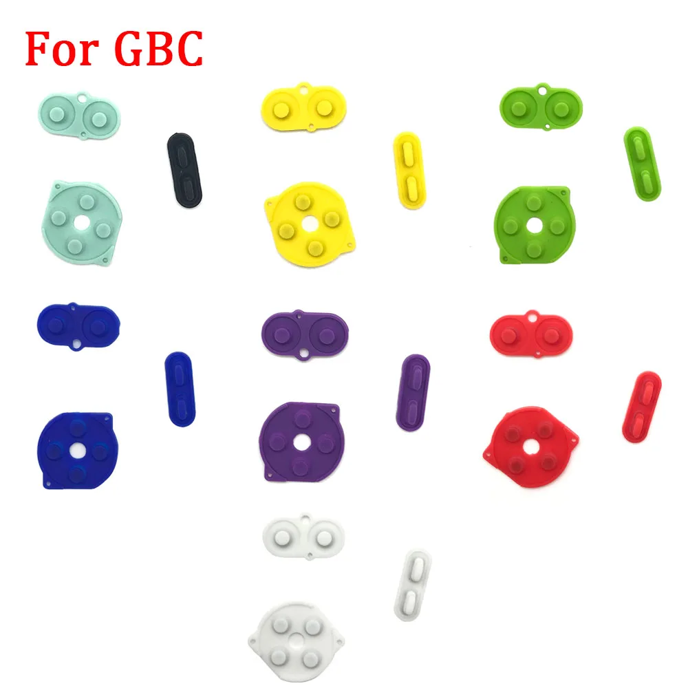 New Silicone GBC Button Conductive Pad for Nintendo GameBoy Color A B D-pad Select Start Rubber Button Pads keypad for GBC