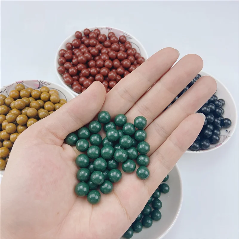1000pcs Slingshot Practice Ammo Hard Mud Ball 9-10mm Outdoor Hunting Dedicated Slingshot Smooth Surface High Temperature