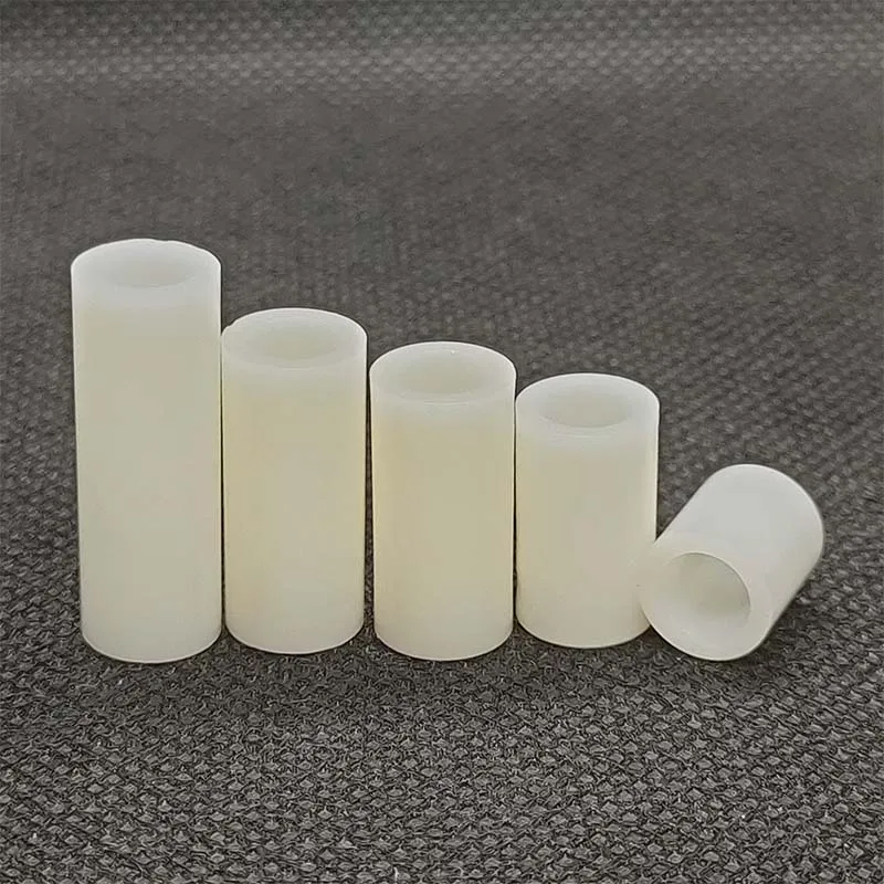 M6 * 9*3 Witte Ronde Nylon Threadless Plastic Spacer Abs Standoff Wasmachine Non-Threaded Pcb Board Schroef bolt Id = 6 Od = 9 L = 3