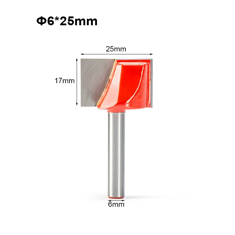 1pc 6mm Wood Milling Router Bits Bottom Cleaning Wood End Mill CNC Router Bits for Woodworking Milling Cutter