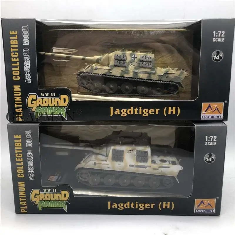 1/72 WWII German Jagdtiger H Tank Germany Army Jagd Tiger Tank 1944 Finished Model Easymodel Toy