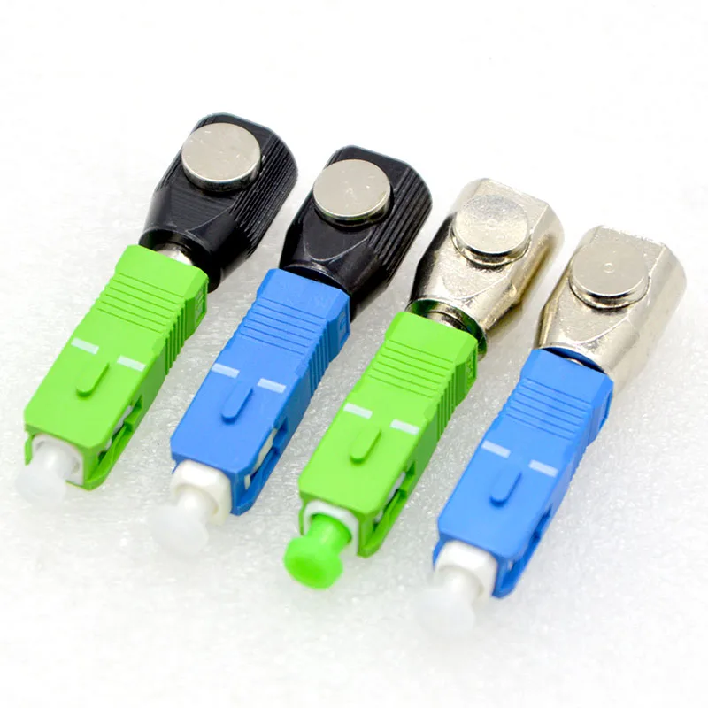 

1PCS Optical Connector OTDR Test Coupler SC/PC/APC/FC/ST Circular Bare Fiber Flange Temporary Adapter Factory Wholesale