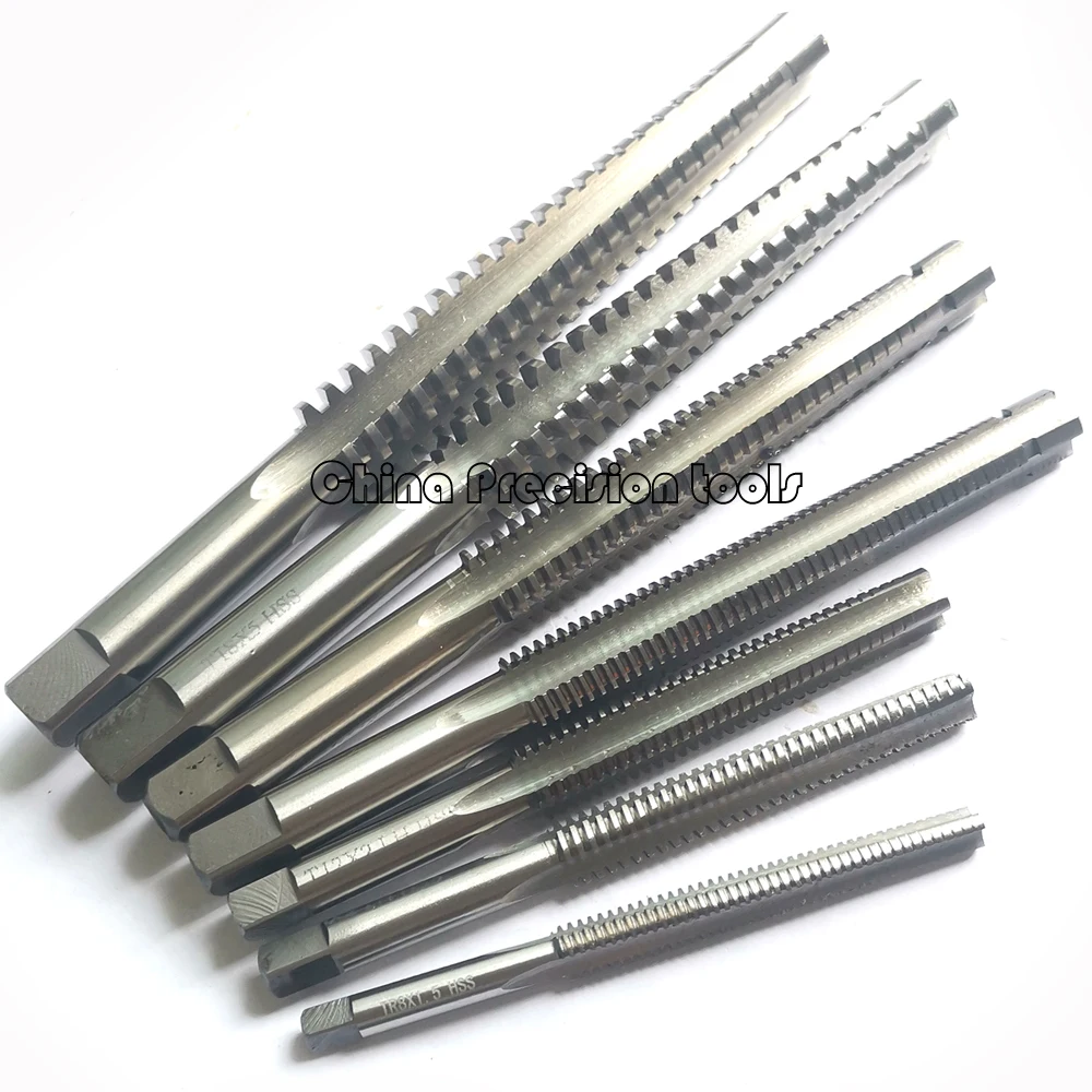 

HSS Left hand Trapezoidal thread tap Tr8 Tr10 Tr12 Tr14 Tr16 Tr18 LH Metric screw Trapeze taps Tr20 Tr22 Tr24 Tr25 Tr26 T8 T10