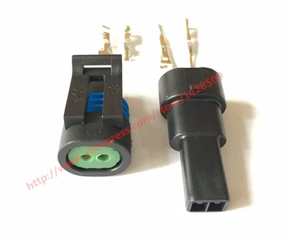 1 Set Delphi GM 2 Pin Female And Male Auto Sensor Connector  Automotive Plug Socket 12162195 12162193