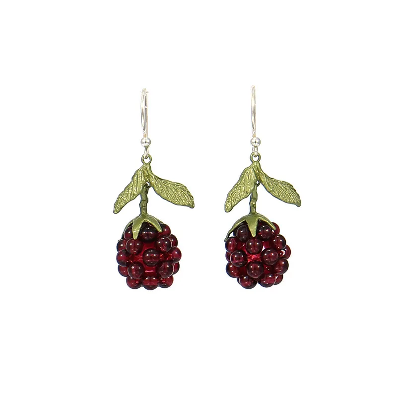 Luxury Creative Brand Design Pomegranate Earring Women Party Wedding Accessories Fruit Earrings earrings Holiday Gifts