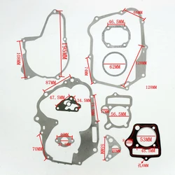 110CC 125CC Motorcycle Engine Head Cylinder Gasket Dirt Bike Cylinder Head Clutch Intake Gasket Kit For Quad ATV Go Kart Etc