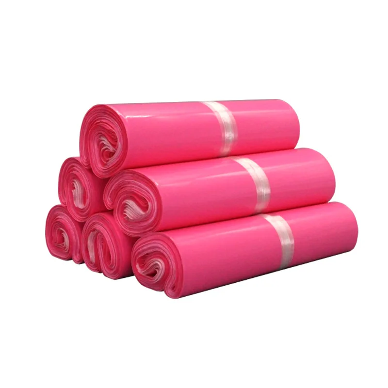 50Pcs/Lot Pink Express Bag Toughness Courier Bags Multiple Frosted Self-Seal Adhesive Storage Bag Strong Waterproof Mailing Bags