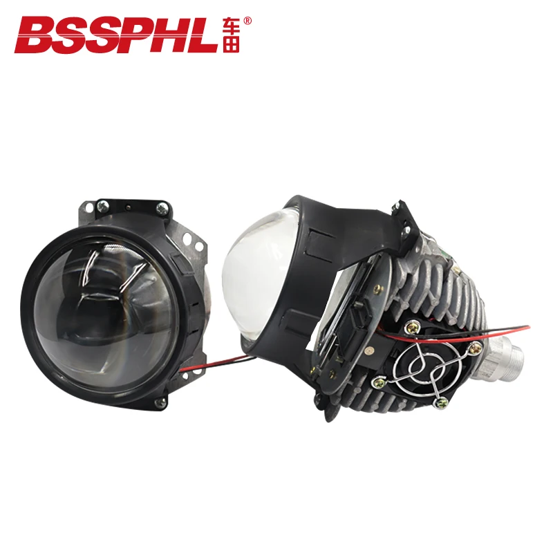 BSSPHL Auto Car Headlight 3.0 inch Bi-xenon H8 LED Headlamp lens Car styling Retrofit headlight