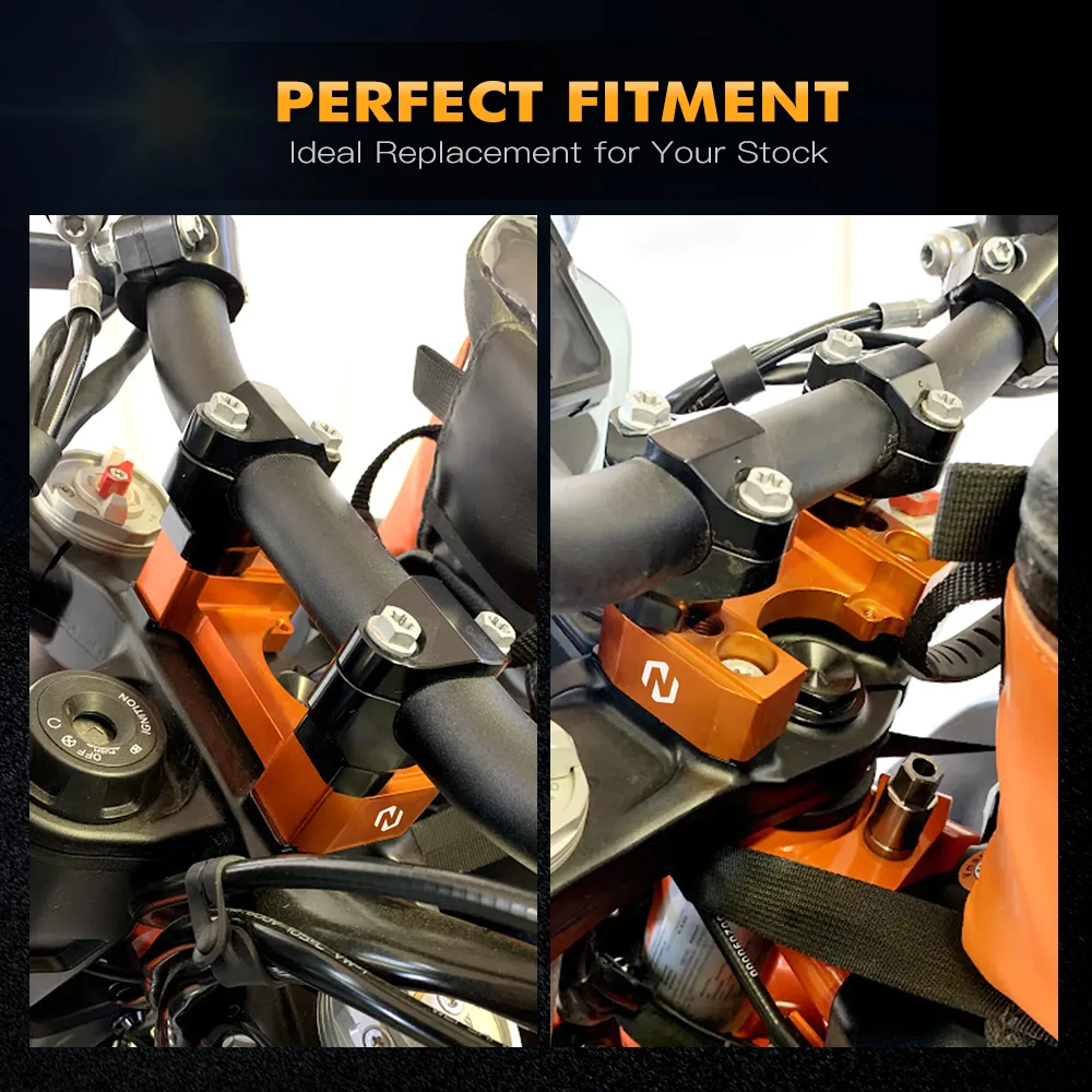 For KTM 2019-2023 2024 890 Adventure/R/Rally Steering Damper Mount Handlebar Riser Kit for KTM 790 Adventure/R/Rally