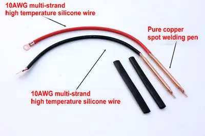 Machine à souder par points pour batterie, stylo de soudage en cuivre pur, accessoires de Machine à souder par points 18650