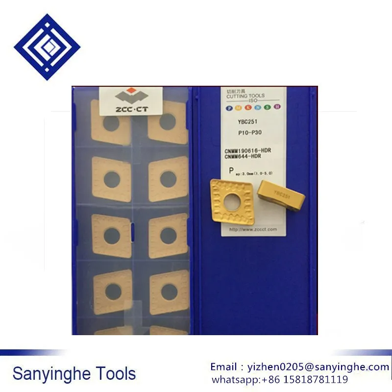 

YBC251 CNMM190616-HDR cnc carbide turning inserts cnc blade lathe tool brand(10pcs/lots )