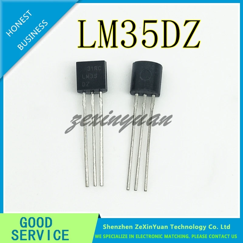 50PCS-50PCS 100% New original LM35DZ LM35 DZ TO-92 Precision Celsius Temperature Sensor