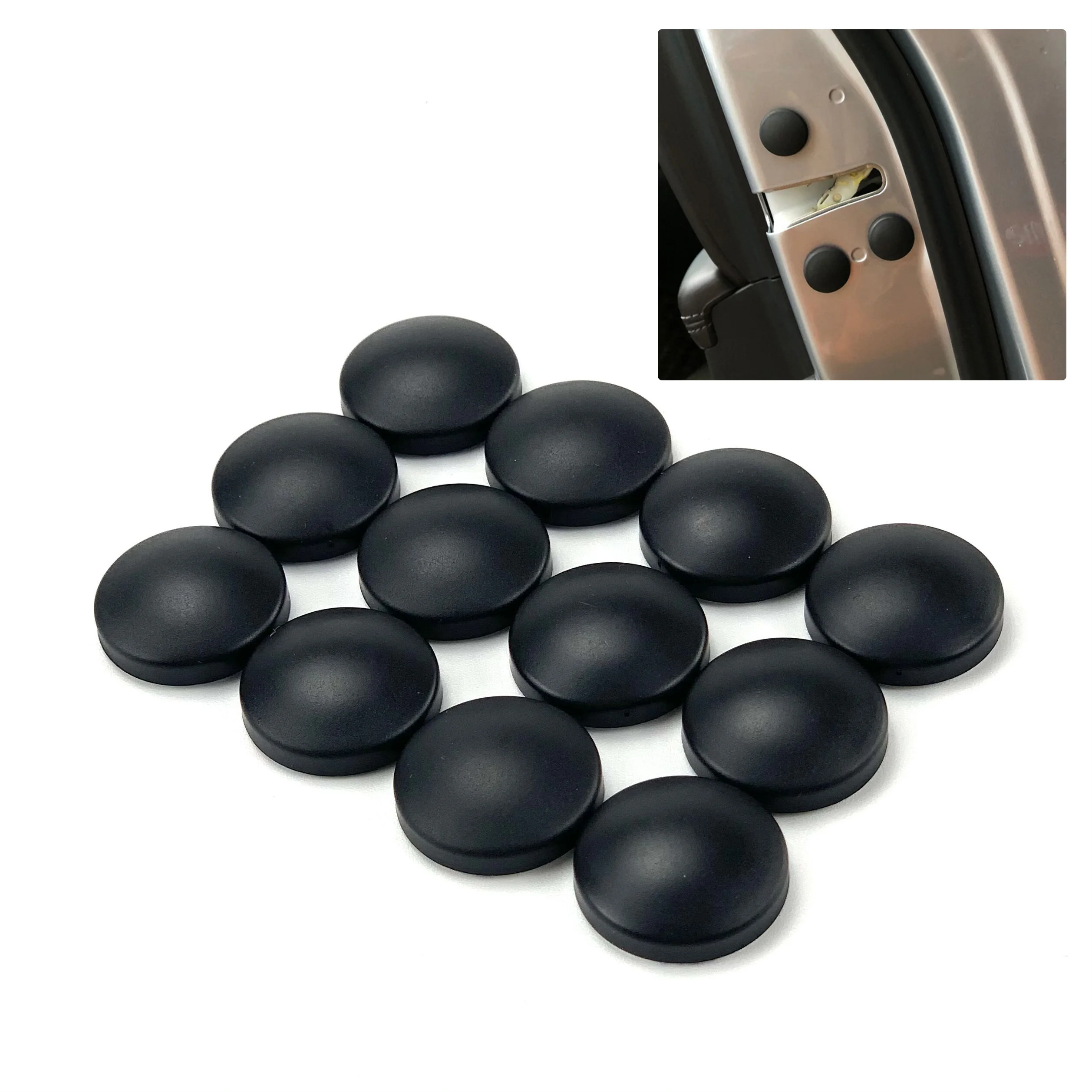 12pcs Car Door Lock Screw Protector Cover For Renault Espace Twingo Clio ZOE Kwid SYMBIOZ ARKANA Duster EZ-PRO Lodgy Alpine A110