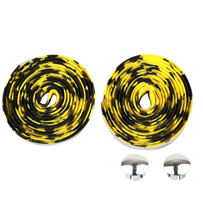 1 Pair 16 color Bicycle Handlebar Tape Sponge Colour for Anti-skid and Shock Absorption Bicycle Road Handlebars Cover Bike tools