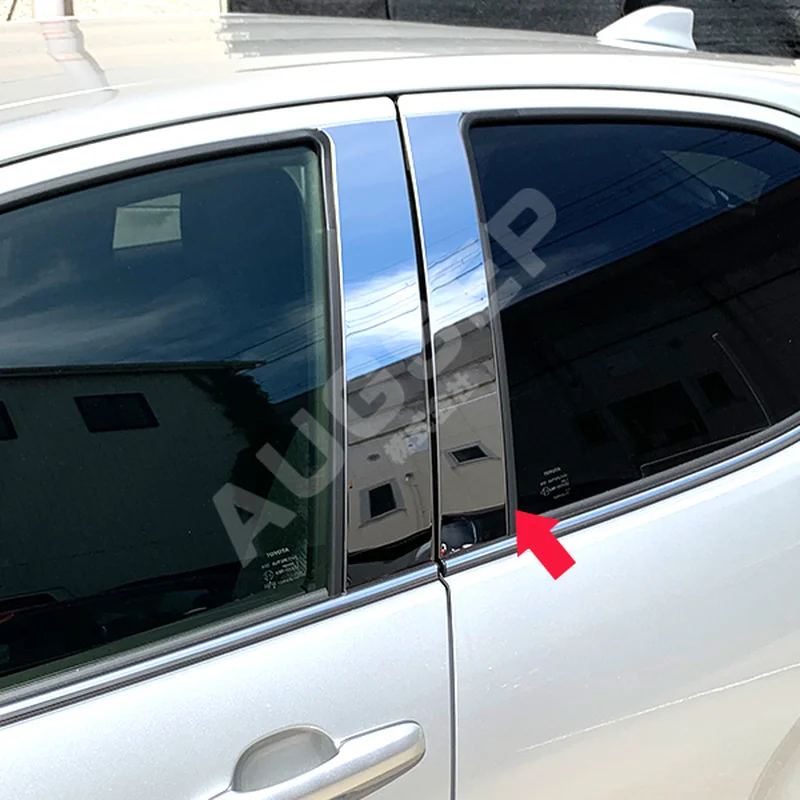 High Grade Car Window Pillar Cover Trim for TOYOTA YARIS KSP210 / MXPA1 / MXPH1 SUS304 Car Protective Trim