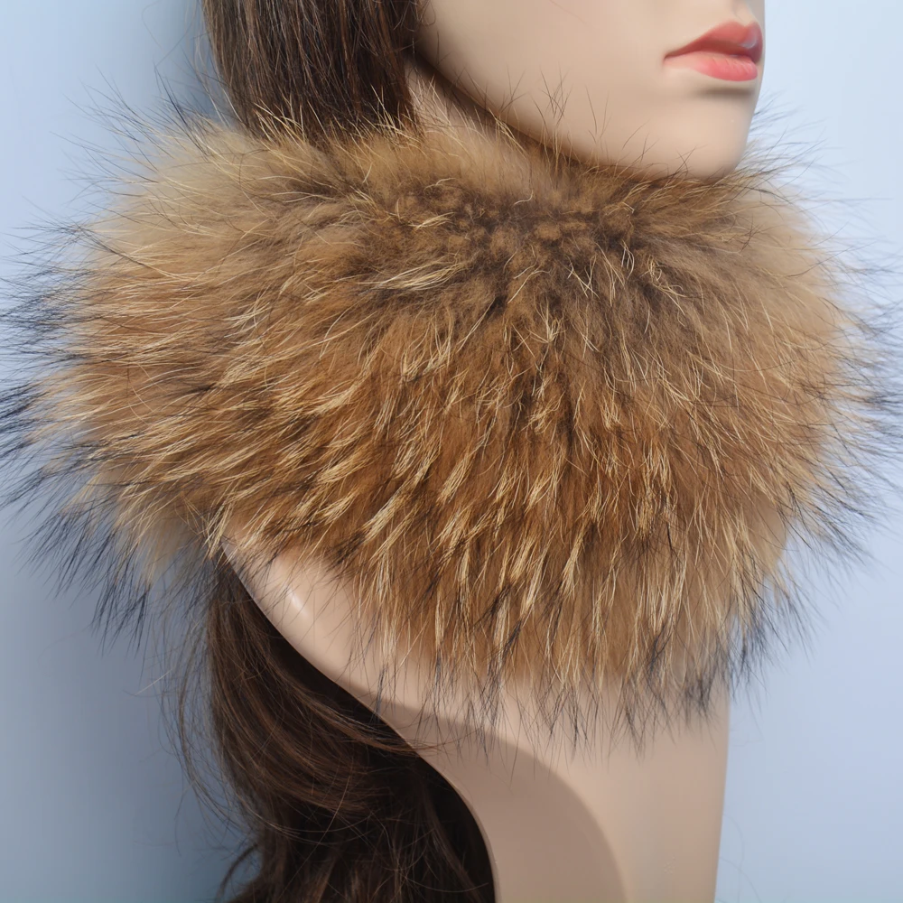 2024 Fashion Lady Real Fox Fur Scarf Girls Warm Soft Knit Good Elastic Real Fox Fur Headband Brand Genuine Fox Fur Ring Scarves