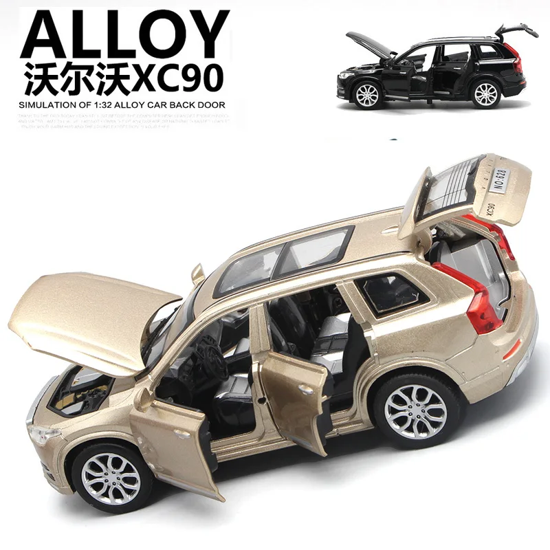 1:32 VOLVOS XC90 SUV Alloy Model Car Toy Diecasts Casting Sound and Light Car Toys For Children Vehicle