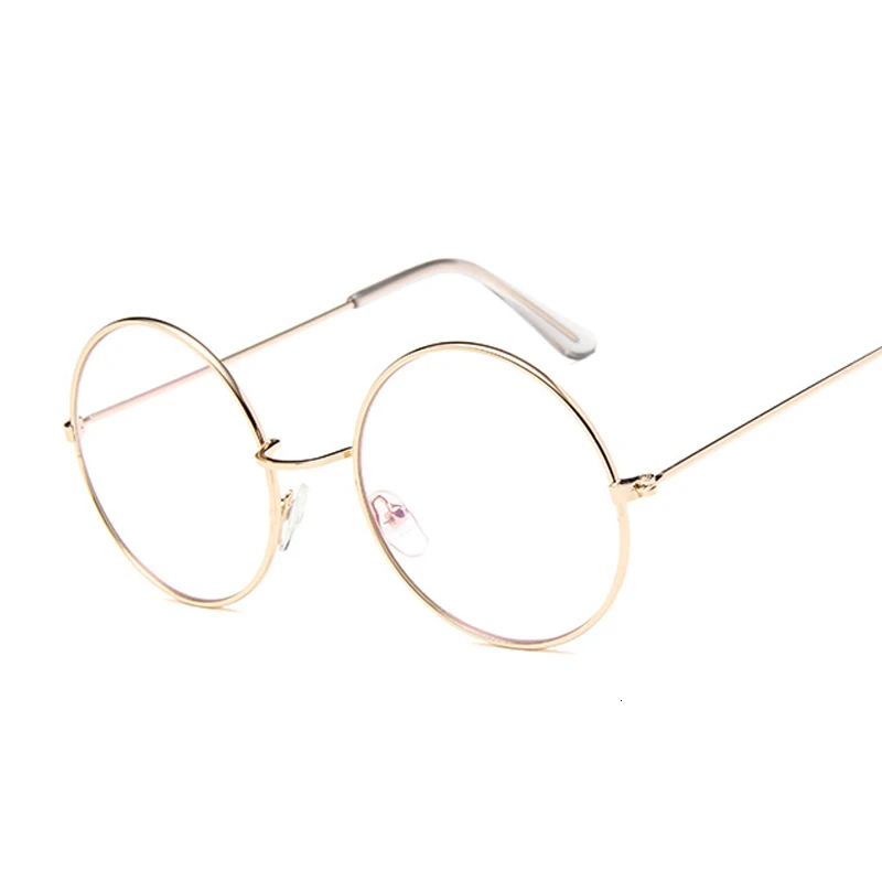 Vintage Retro Metal Frame Clear Lens Optical Glasses Fashion Harry Eyewear Eyeglasses Black Small Round Circle Eye Glasses