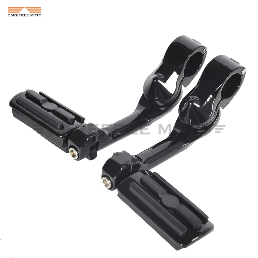 Motorcycle Passenger Foot Pegs Moto Anti Vibration Foot Rest Engine Guard Bar case for Harley Touring Softail Dyna Sportster