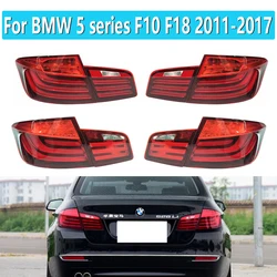 BMW 5 시리즈 용 테일 라이트 F10 F18 520LI 523LI 525LI 528LI 530LI 535LI 2011-2017 자동차 후방 램프 테일 라이트 어셈블리