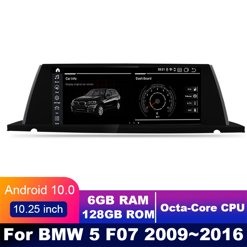 

8 cores 6G+128G android 10.0 Car multimedia Player Navigation GPS radio For BMW 7 F01 2009~2015 Original 10.25" carpl CIC NBT