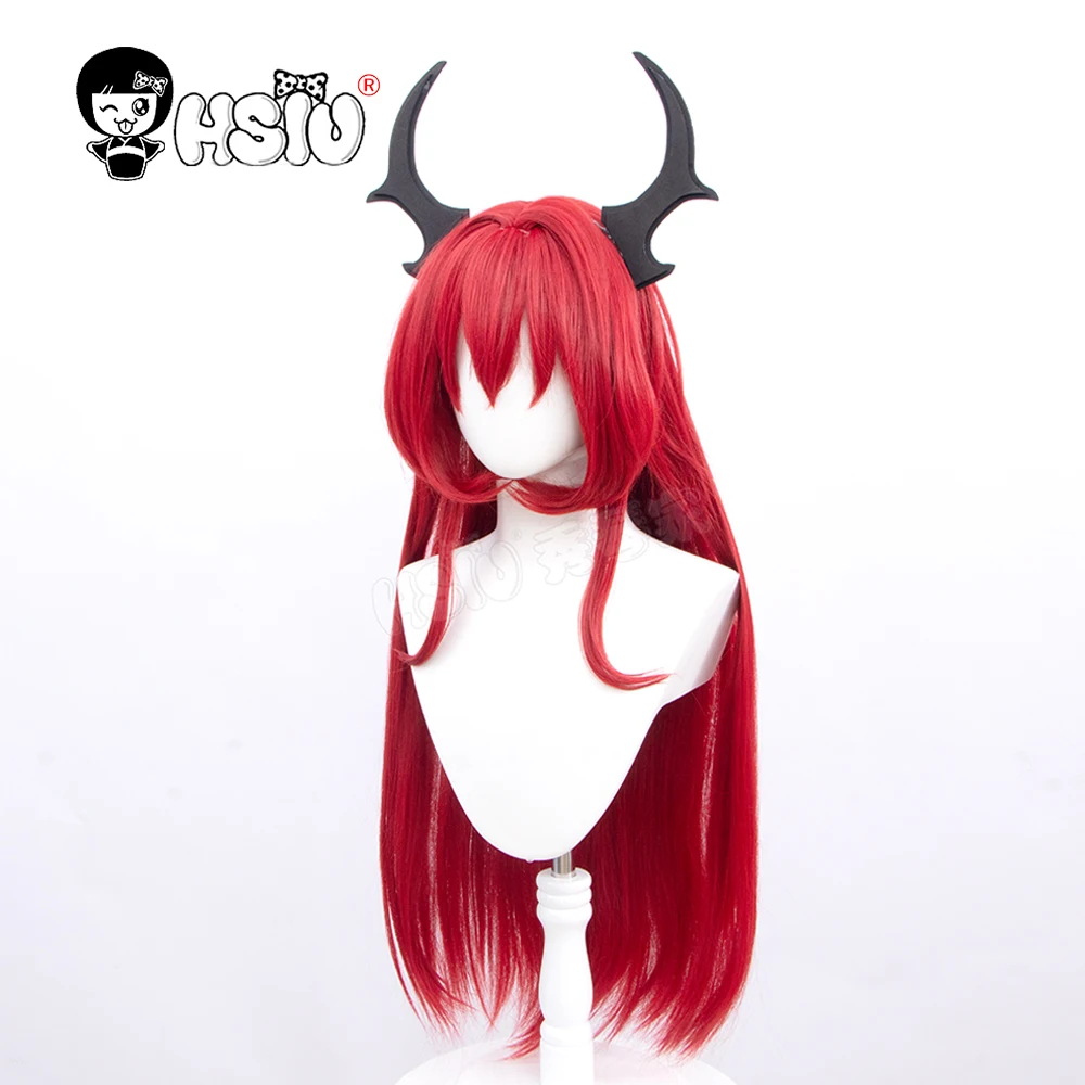 Surtr Cosplay Wig Game Arknights Cosplay HSIU Dark Red Long Hair Free Brand Wig Cap Arknights Guard Cosplay Wig