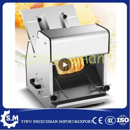 

Commercial bread slicer machine Automatic Electric 37 Slices Square Bread Slicer Machine Stainless Steel Steamed Bun Slicer