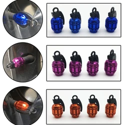 Bomb Exterior Car Wheel Tyre Tire Valve Stems Air Dust Cover Caps universal 4Pcs/Set Black/Red/Purple/Blue/Silver/Gold/Titanium