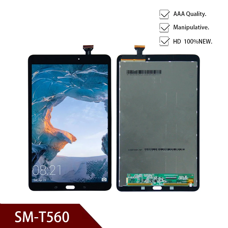 

New For Samsung Galaxy Tab E 9.6 SM-T560 T560 SM-T561 LCD Display Touch Screen Digitizer Matrix Panel Tablet Assembly Parts