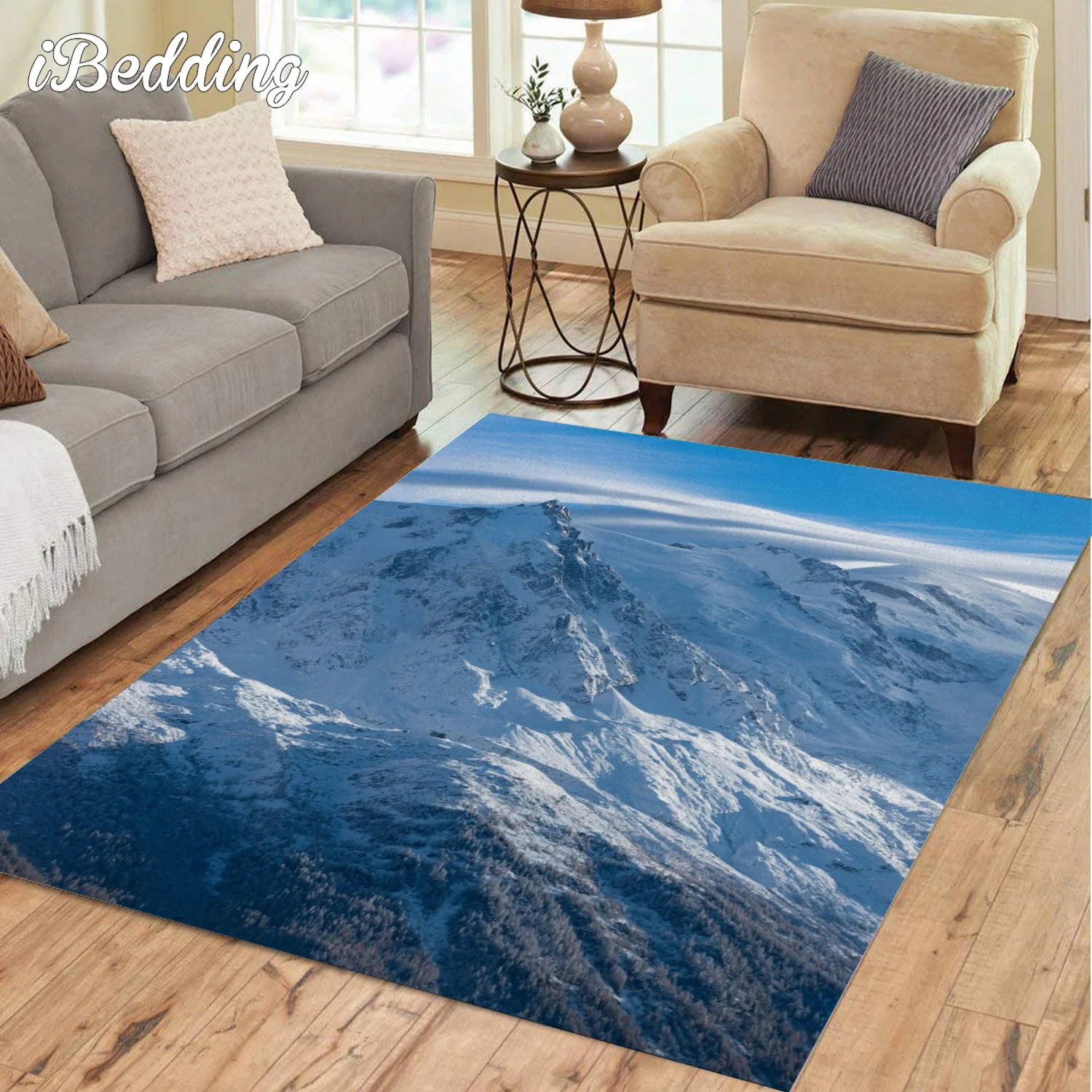 Aiguille du Midi Chamonix Rugs and Carpets for Home Living Room Large Area Rug Room Decoration Teenager Lounge Rug Bedroom Decor