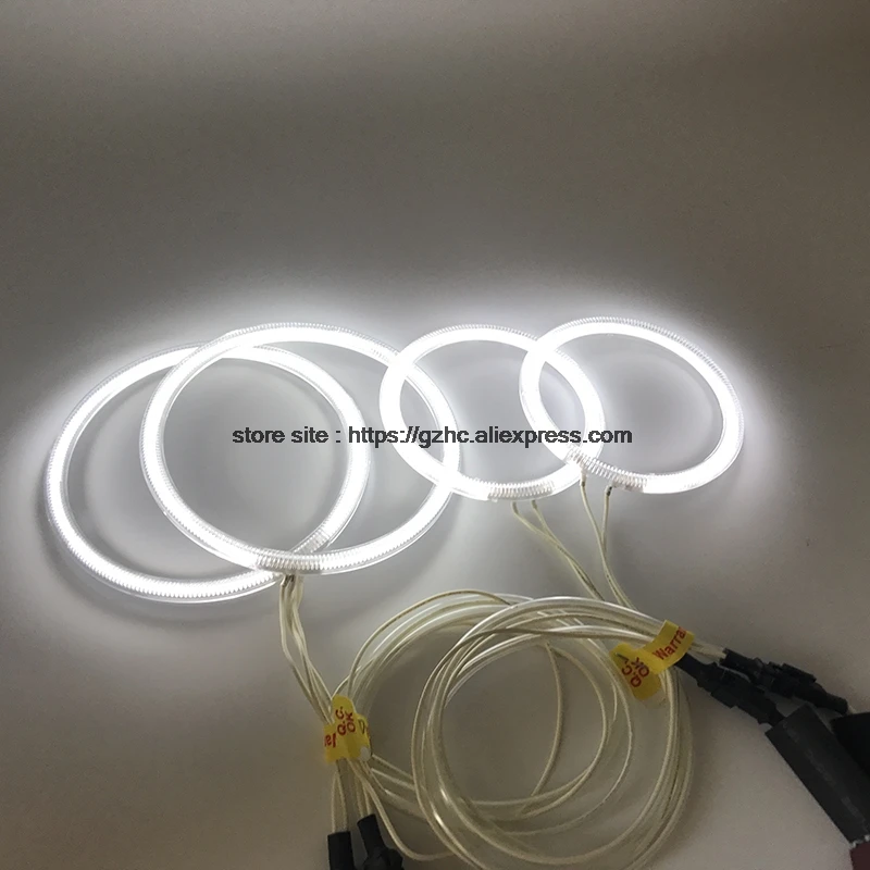 HochiTech For Fiat Albea 2005-2012 Ultra Bright Day Light DRL CCFL Angel Eyes Demon Eyes Kit Warm White Ring