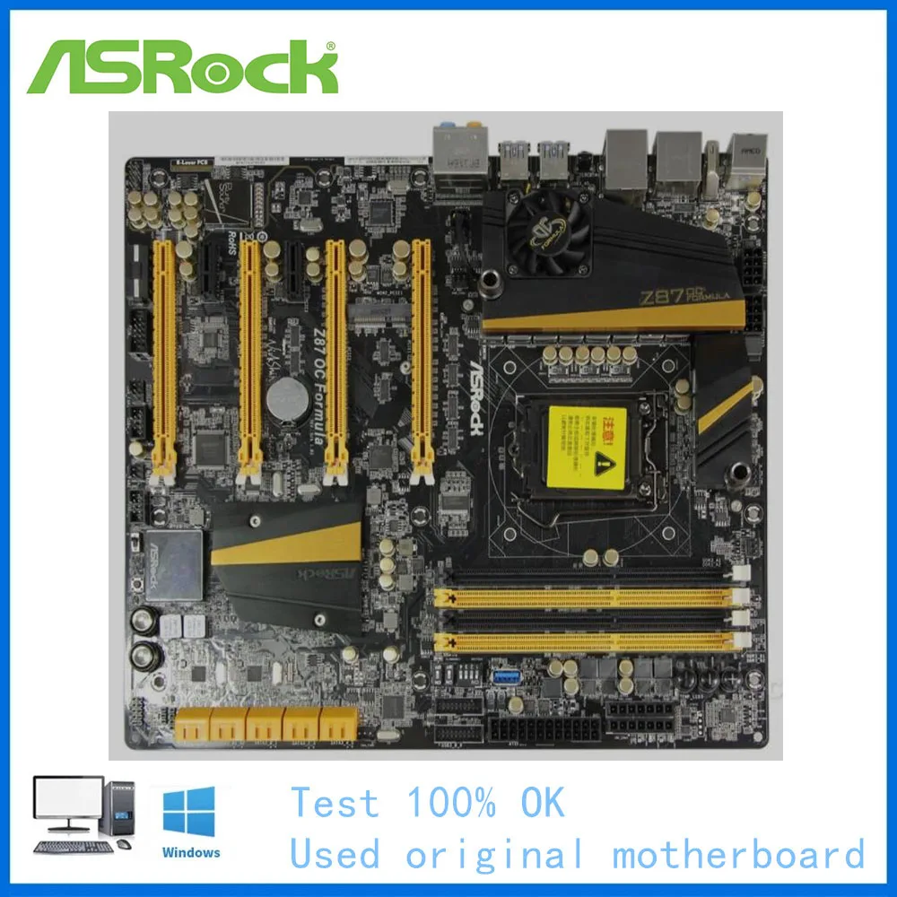 

Материнская плата для ASRock Z87 OC Formula USB3.0 SATAIII LGA 1150 DDR3 Z87