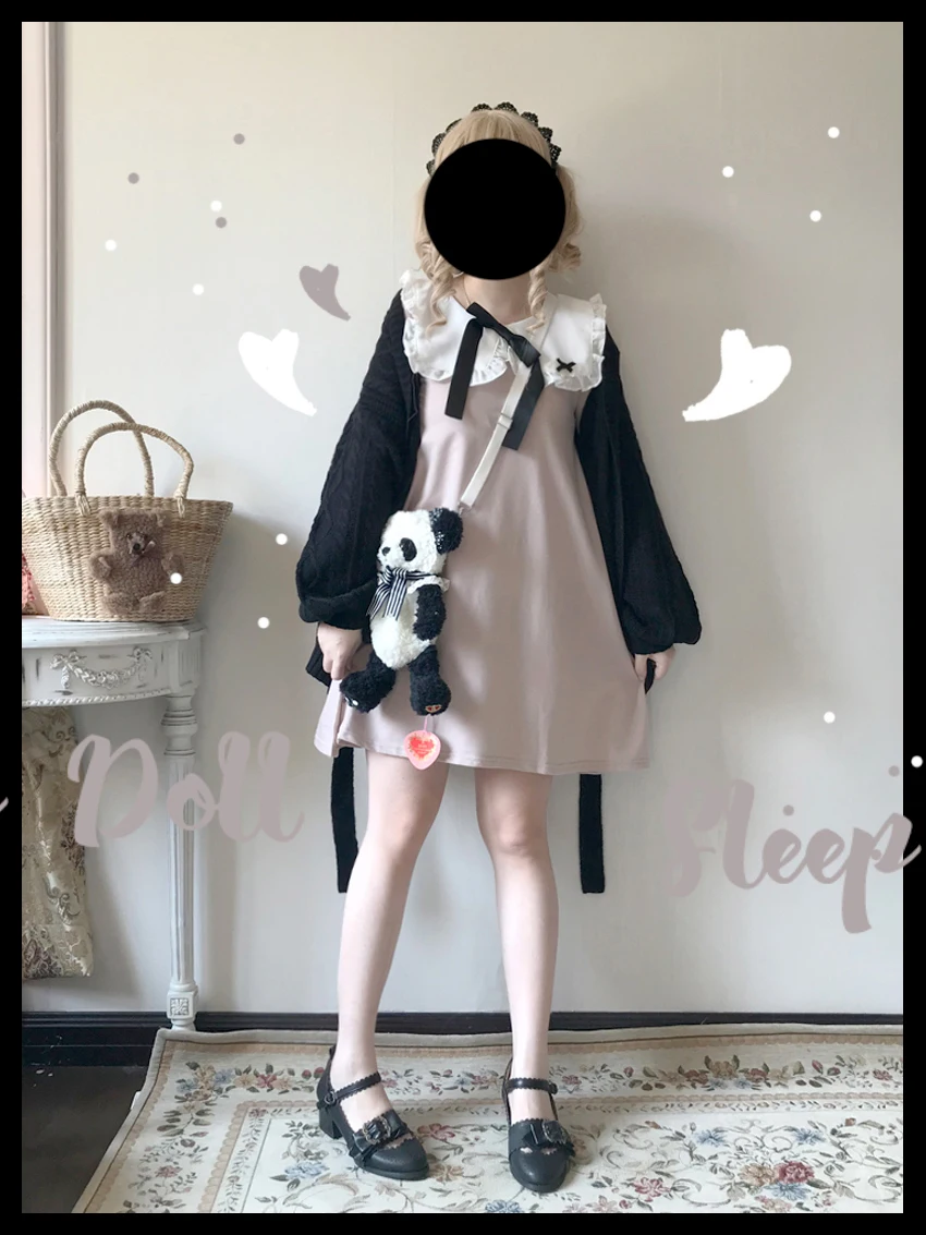 Vestido de lolita Estilo vintage para chica, prenda de cintura alta, estilo victoriano, kawaii, gótico, lolita op loli