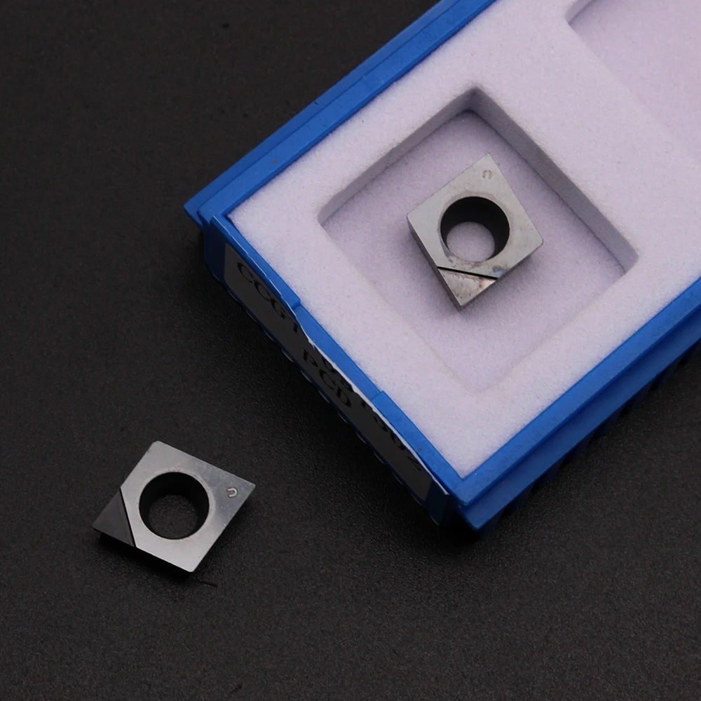 Utensile per tornio CNC con inserto diamantato CCGT09T304 PCD PCD per alluminio CBN per acciaio duro