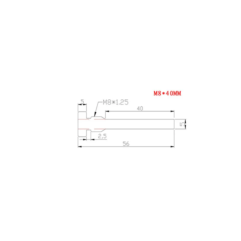 NTC Probe Temperature Sensor 10K B Value 3950 Hex Thread M8 Waterproof High Temperature Thermistor