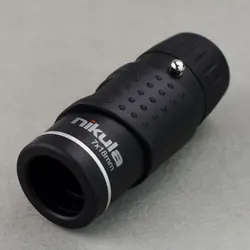 Nikula-Mini telescopio Monocular 7X18, auténtico y potente, portátil, portátil, de mano, para caza al aire libre, Camping, bolsillo de alta definición, negro