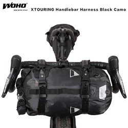 WOHO BIKEPACKING Waterproof Handlebar bags,  Harness for MTB ROAD TRAVEL BIKE,GRAVEL BIKE BAGS,