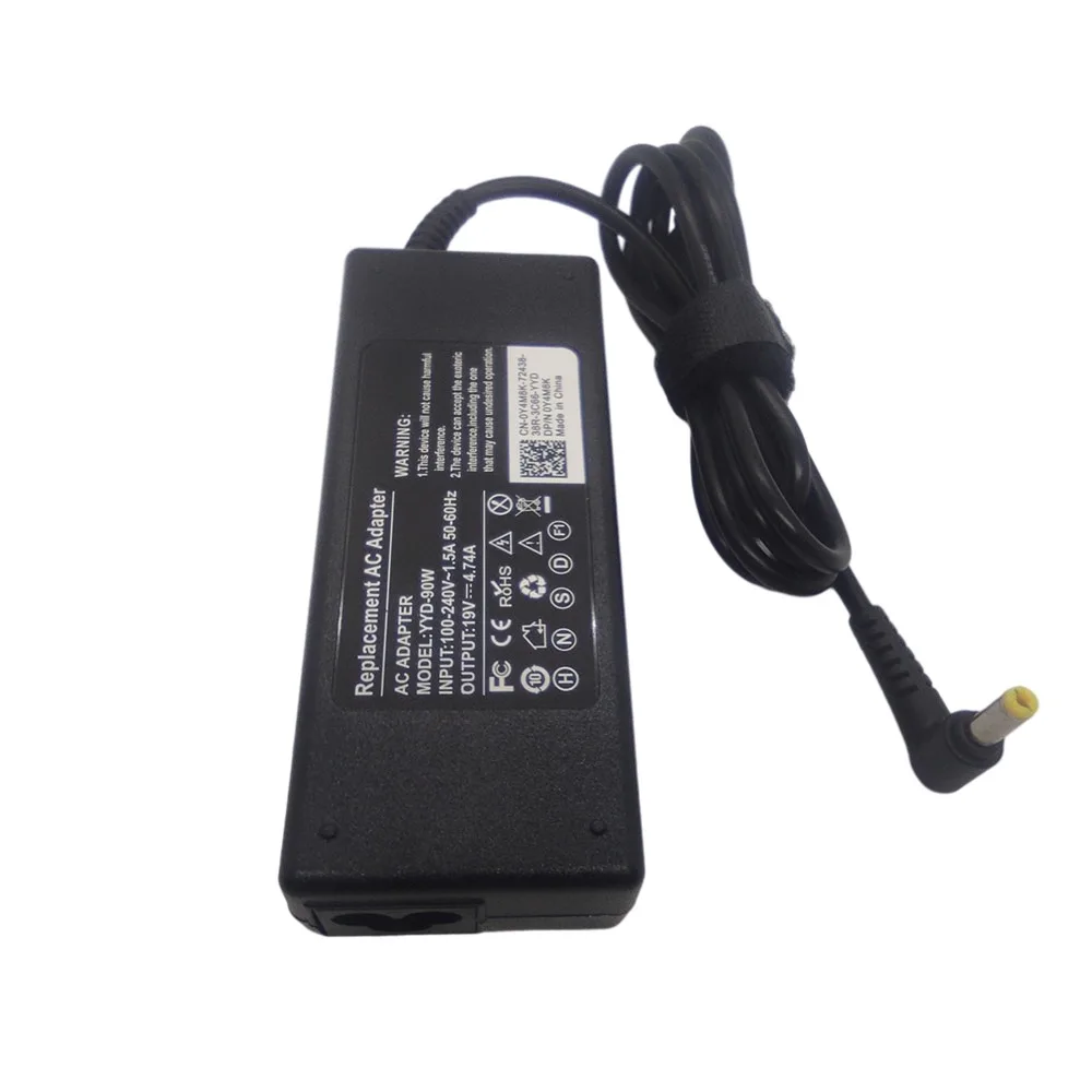 Adaptador de energia, 19v, 4,74z, 5.5*1.7mm, 90w, carregador de notebook ac para acer aspire, 5750g, 5755g, 5742g, 5920, 7110 segundo, 9300g