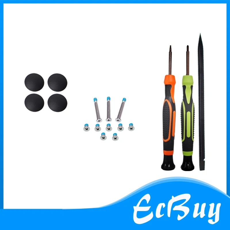 Back cover screw+Feet foot Rubber +screwsdrivers+Pair/Left/Right A1278 speaker For Macbook Pro 13.3