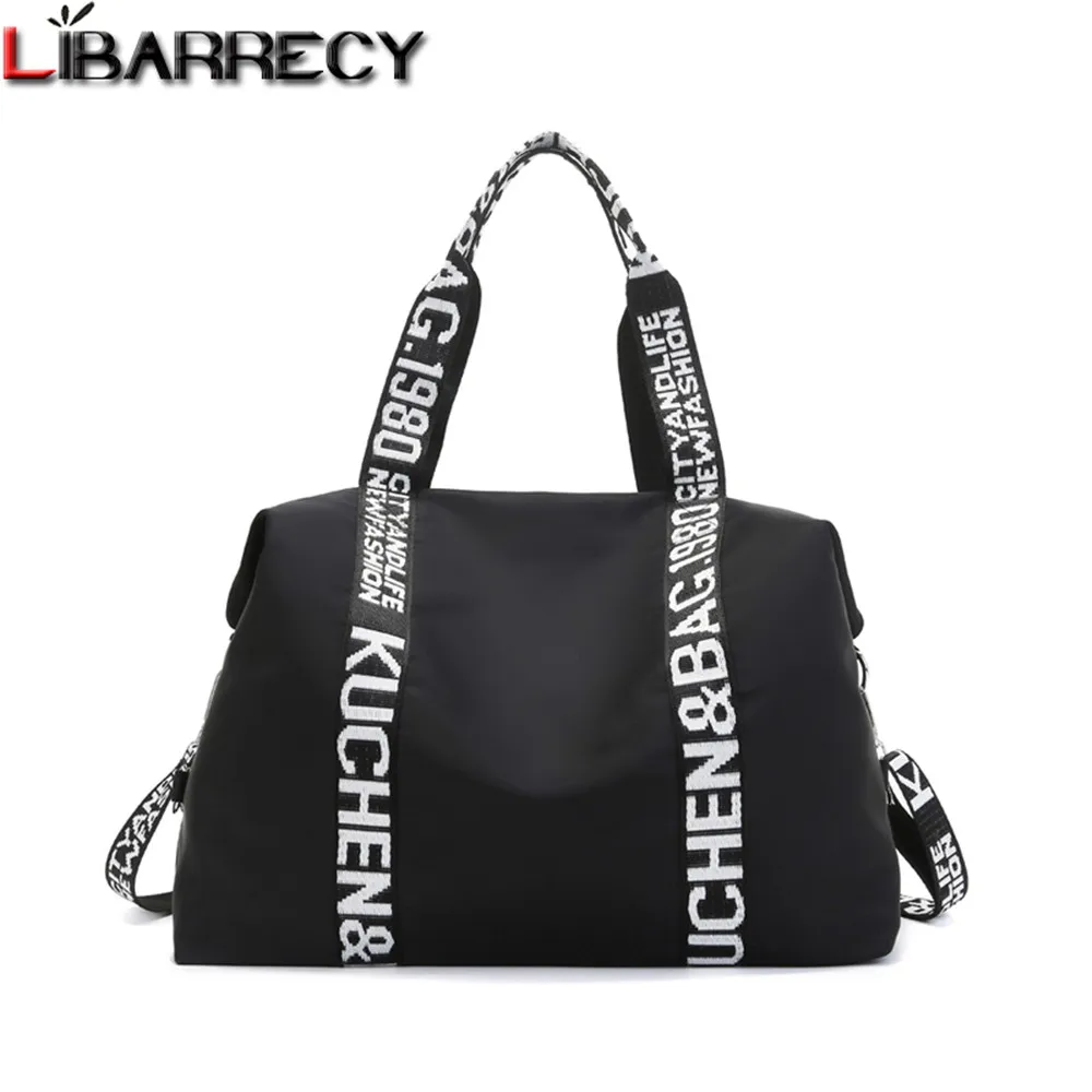 2023 Casual Solid Color Ladies Shoulder Bags Large Capacity Fashion Design Women Handbag High Quality Nylon Women's Travel Bags