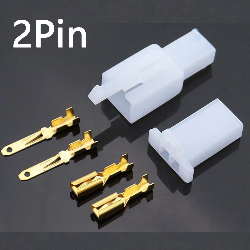 10set/lot 2.8mm 2/3/4/6/9 pin Automotive 2.8 Electrical wire Connector Male Female cable terminal plug Kits Motorcycle ebike car