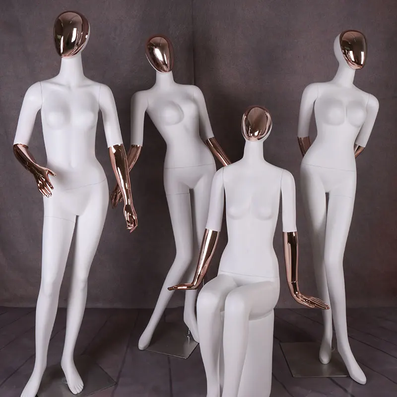 

Best Quality High-grade Electroplated Fashion Model Props In Clothing Stores Display Mannequin