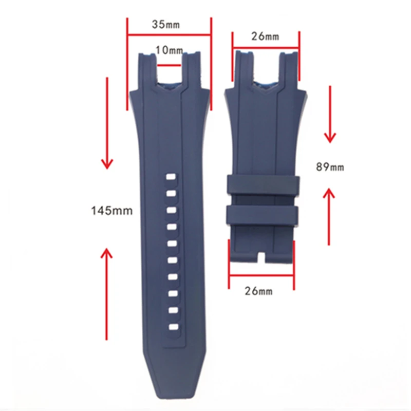 26mm silicone watch strap for Invicta Excursion Model 24276 52mm watchband bracelet belt comfortable and waterproof Accessories